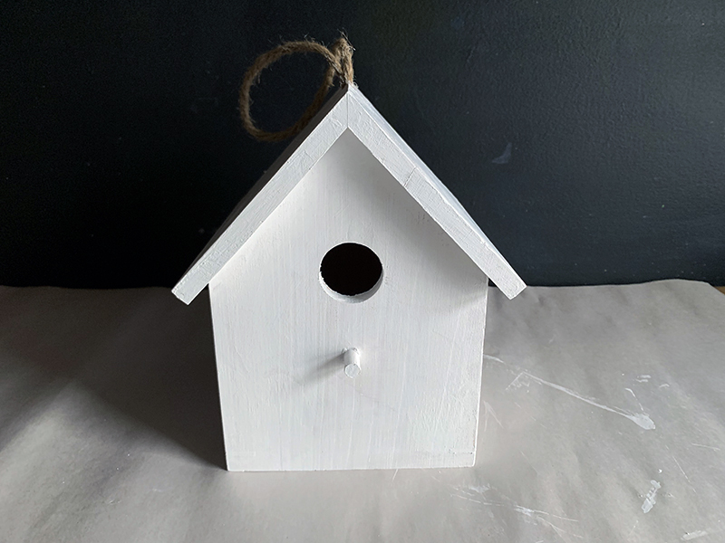 Wooden Birdhouse Stencil Makeover Stencil 1