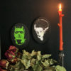 Frankenstein & Bride Halloween Stencil Portraits