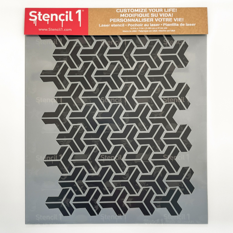 Y Repeat Pattern Stencil (8.5″x11″) - Image 3
