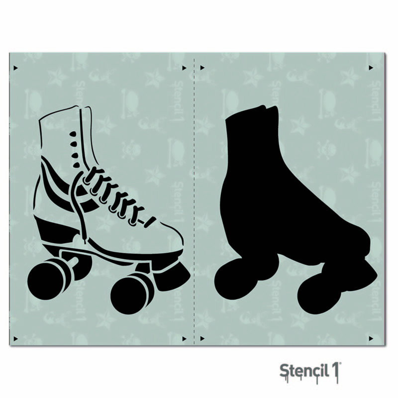 Roller Skate Stencil – Two Layers | Stencil 1