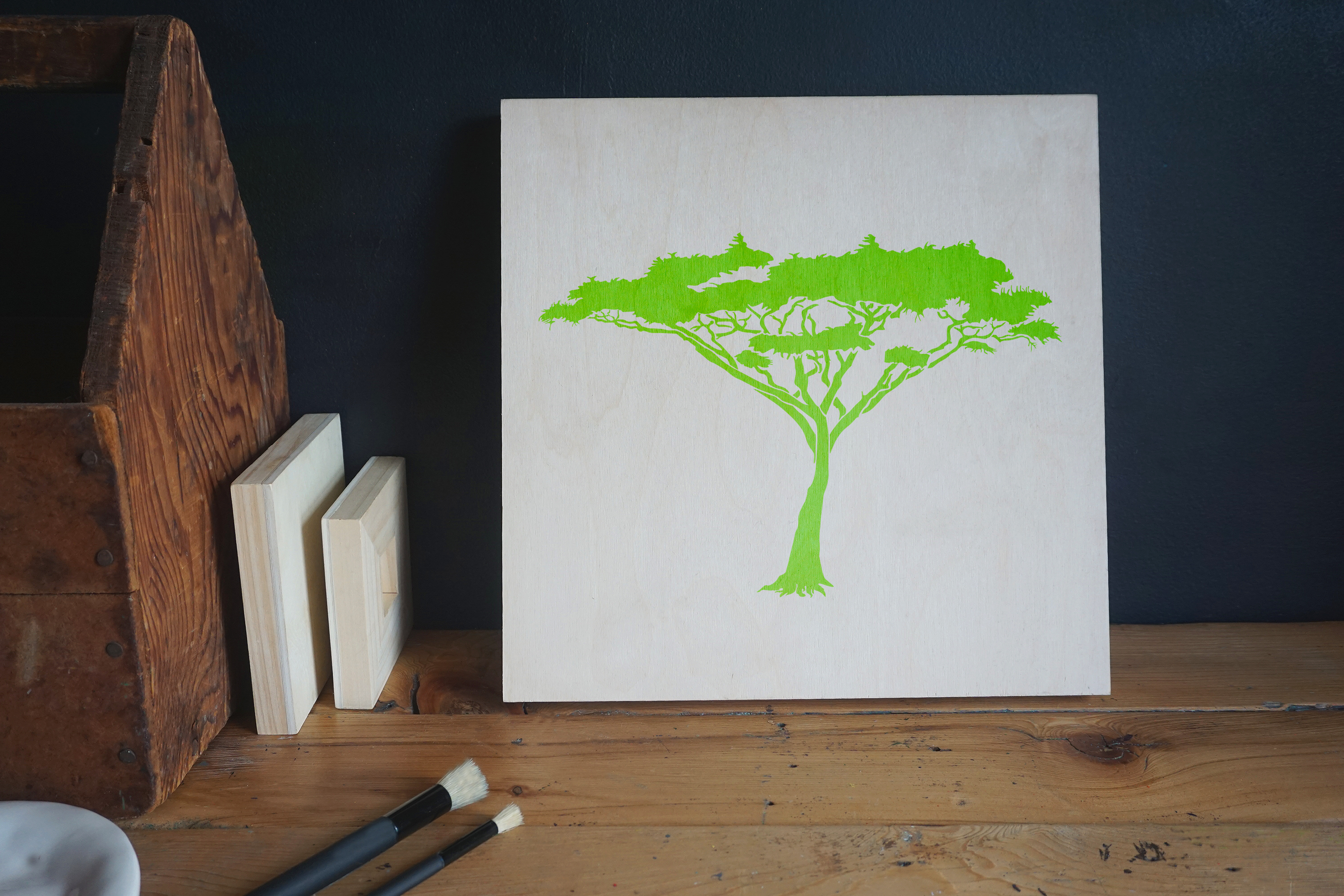 Acacia Tree Stencil (8.5″x11″)