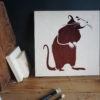 Rat Stencil Applied