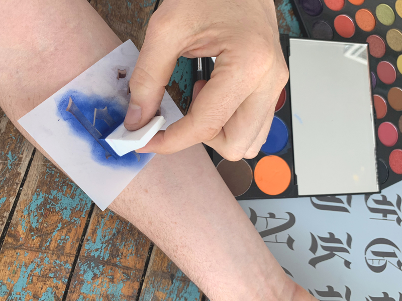 How to Stencil Skin Stencil 1