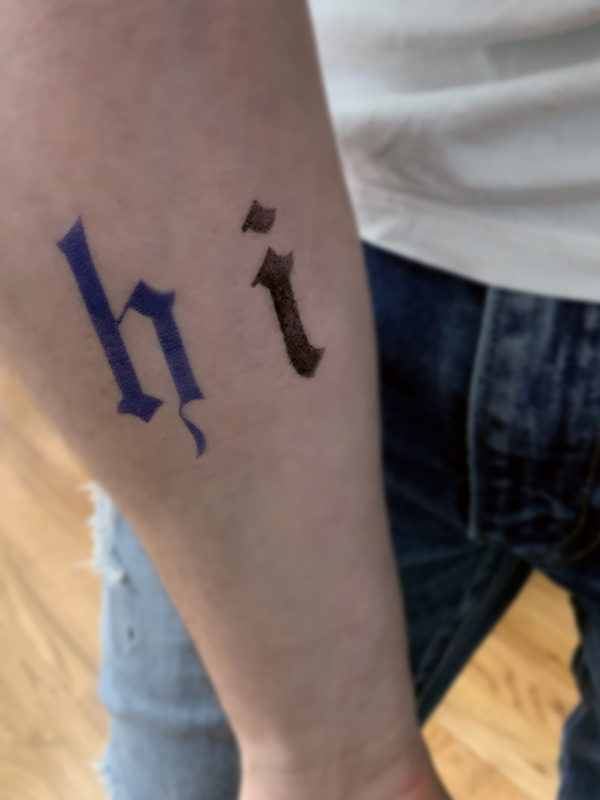 How to Stencil Skin Stencil 1