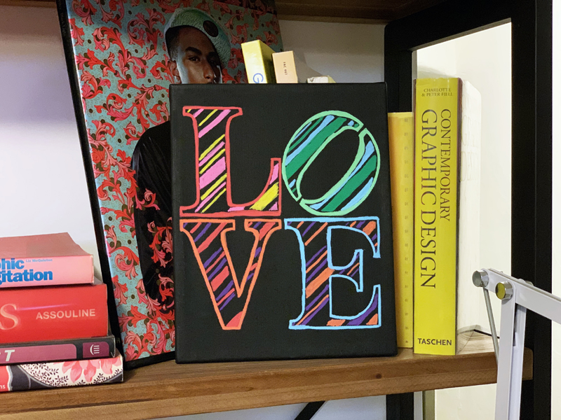 LOVE Stacked Stencil - Small (5.75″x6″) - Image 3