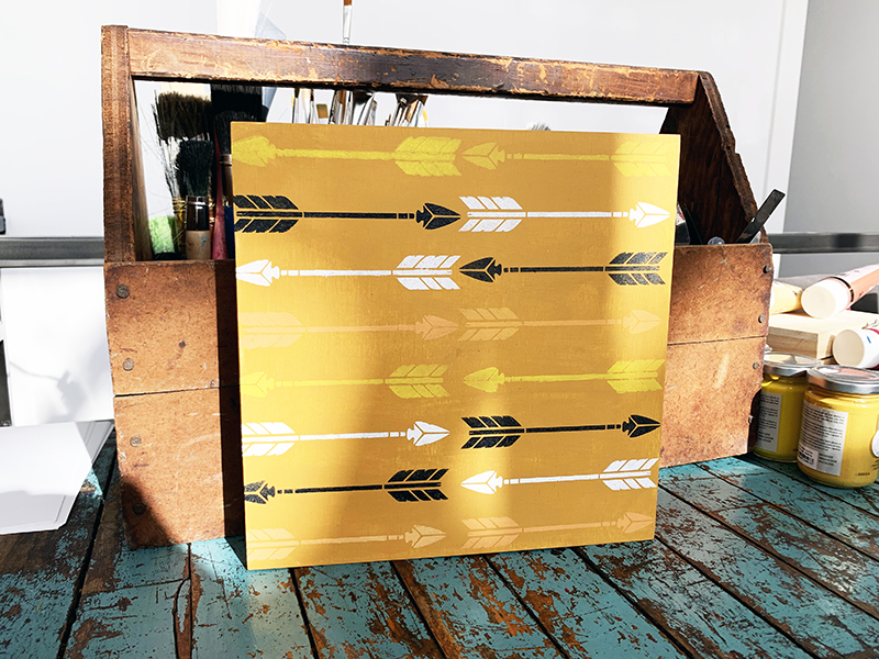 Arrows Stencil - Small (5.75"x6") - Image 4