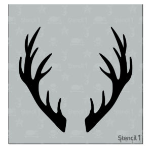 Antlers Stencil - Small (5.75" x 6")