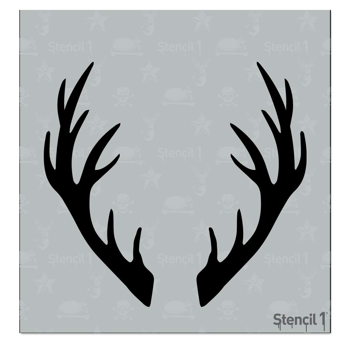 Deer Antler Stencil