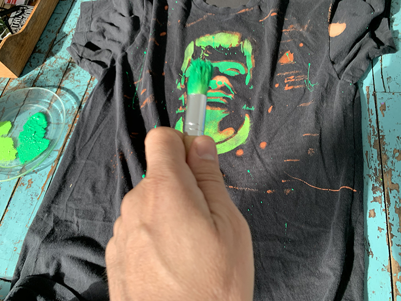 halloween bleach shirt diy