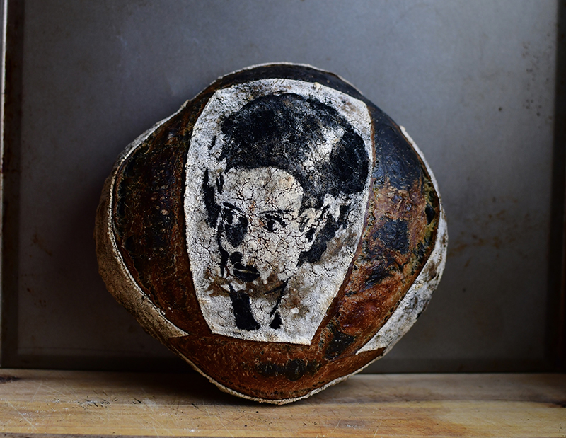 Stenciled Bread Stencil 1