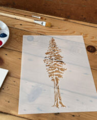 Redwood Trees Stencil - Large