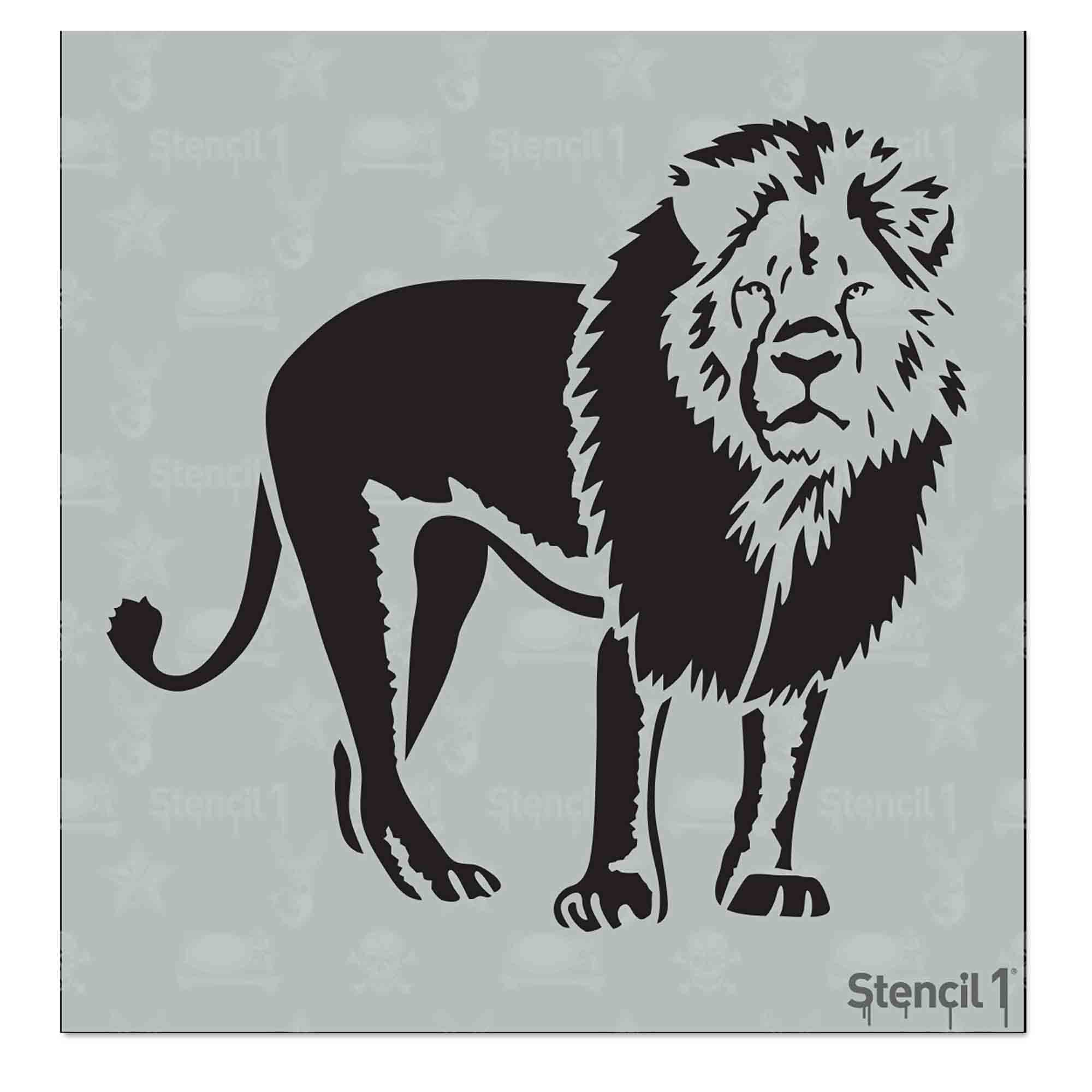 Lion Stencil – Small (″x6″) | Stencil 1