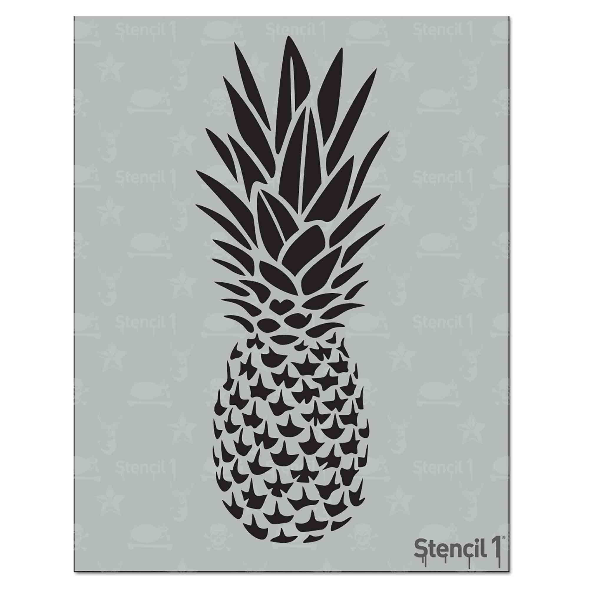 Pineapple Custom Stencil 8.5" x 11" Sheet FAST FREE SHIPPING 