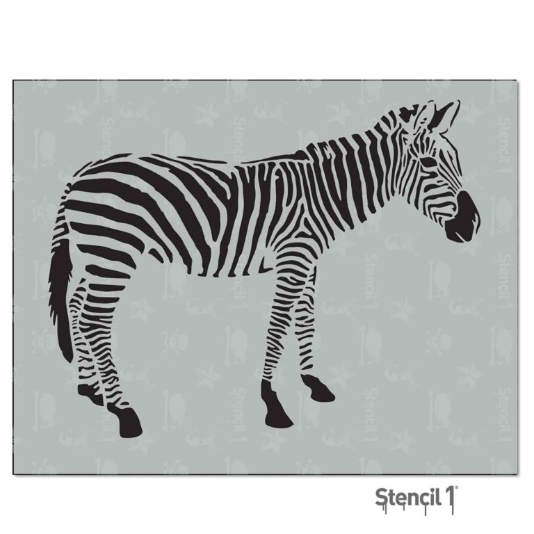 Zebra Stencil (8.5″x11″) | Stencil 1