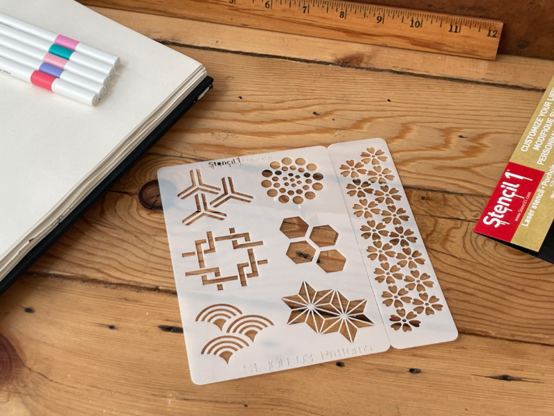 Bullet Journal Stencil Patterns + Bookmark #3 (5.75" x 6") - Image 6