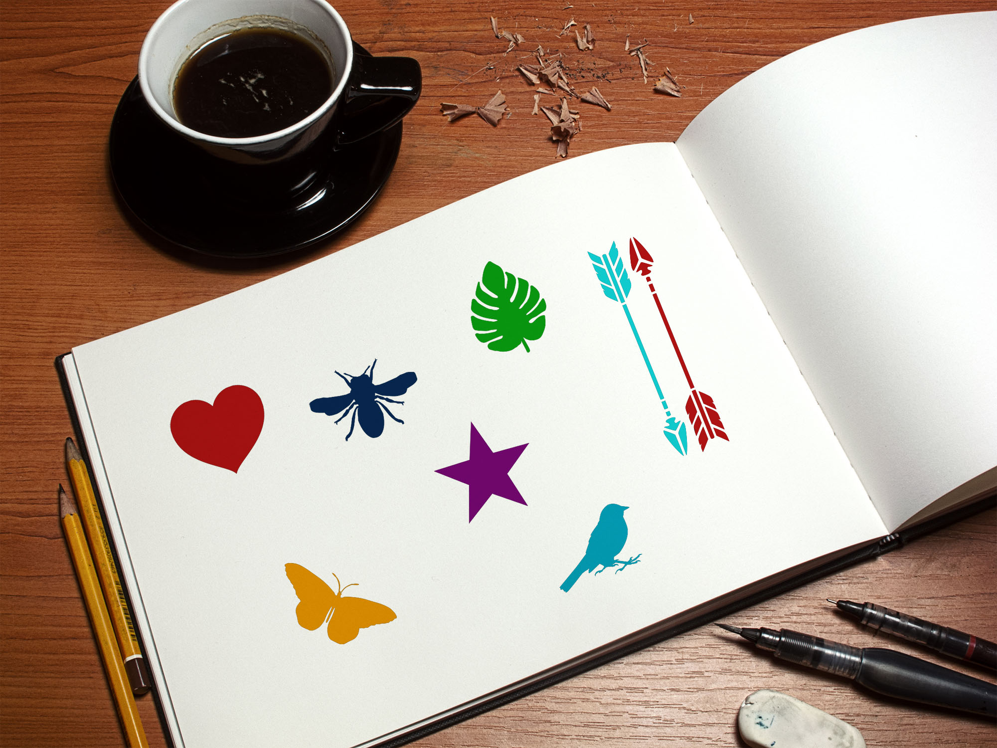 Bullet Journal Stencil Kit - 3 Stencils - Image 6