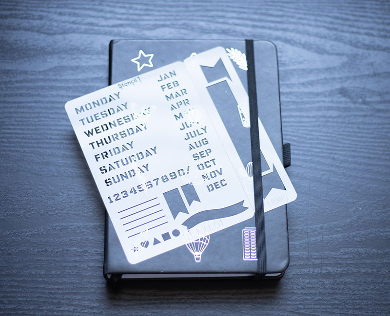 Bullet Journal Stencil Utility + Bookmark #1 (5.75″ x 6″) - Image 3