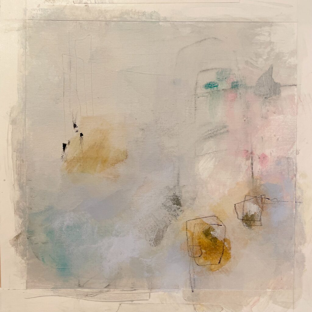 background with ochre splotches, no collage