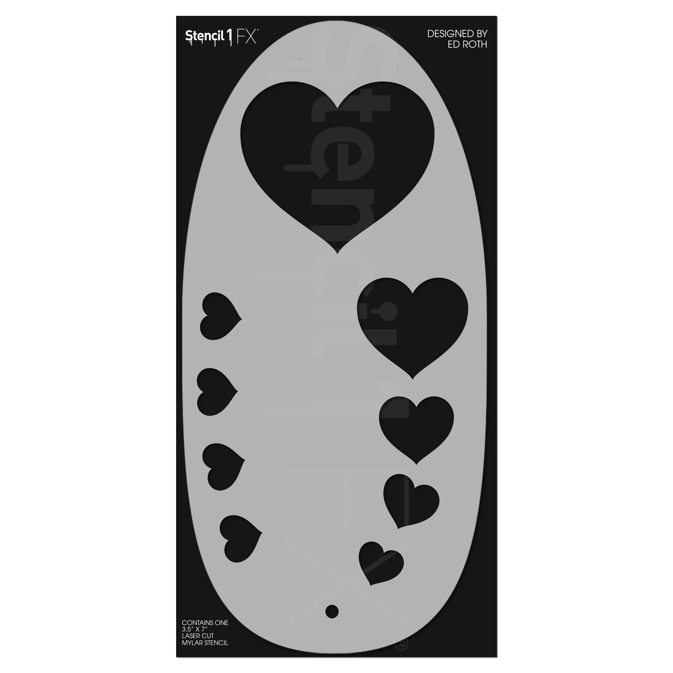 hearts stencil