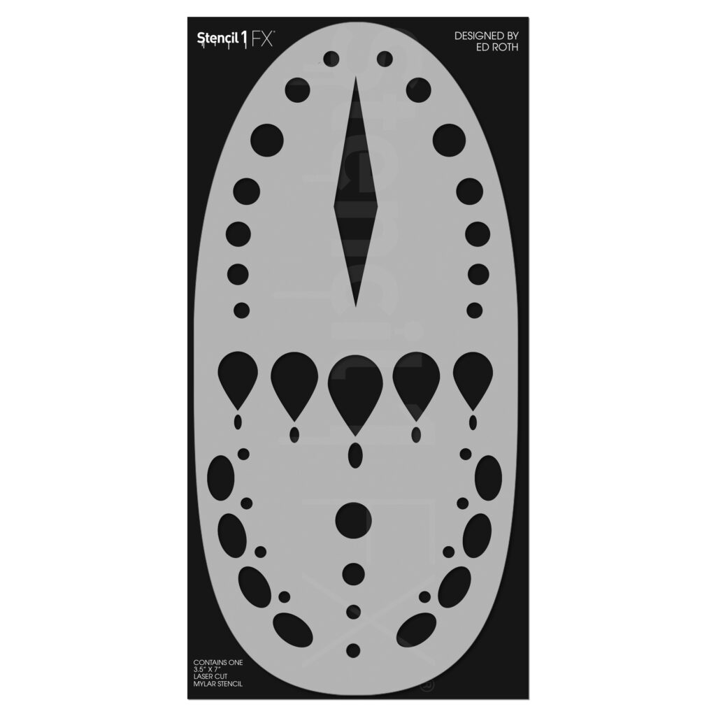 Lightning Bolt Makeup Stencil | Stencil 1