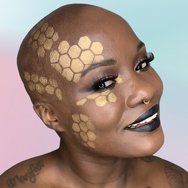 Hexagon Hive Makeup Stencil - Image 2