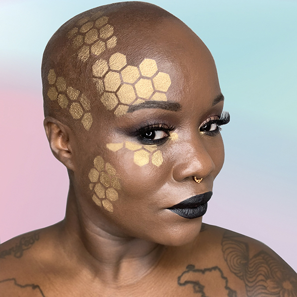 Hexagon Hive Makeup Stencil - Image 4