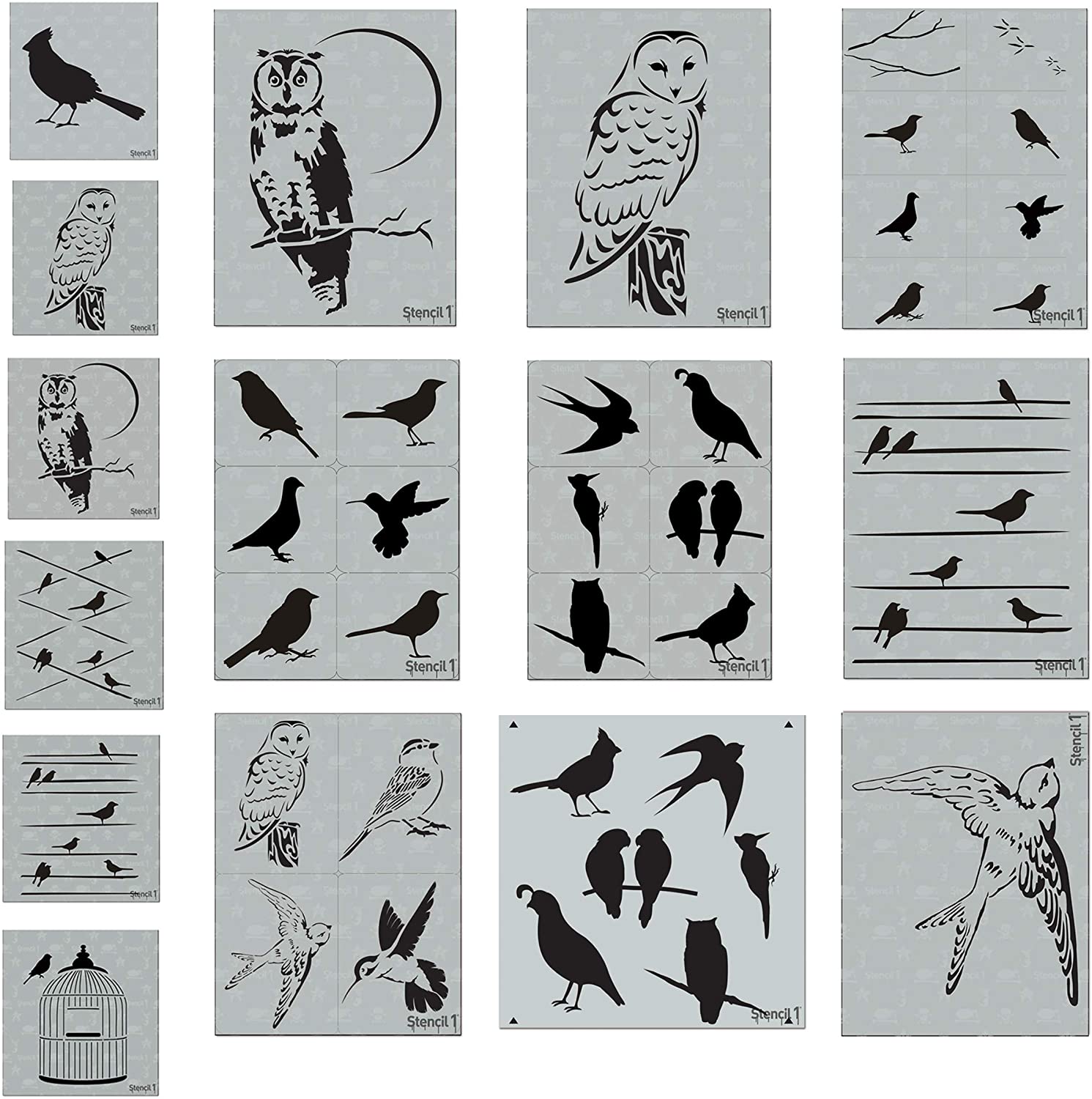 The Ultimate Birds Stencil Bundle