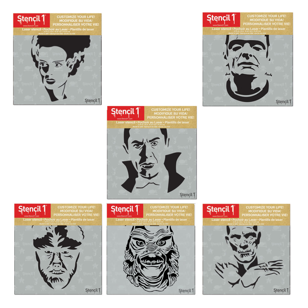 monsters stencils