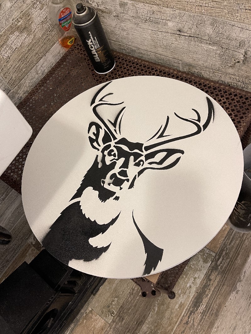 Large Antlered Deer Stencil - Large - Image 5
