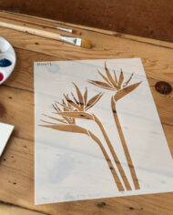 Bird of Paradise Stencil (8.5" x 11") | Stencil 1