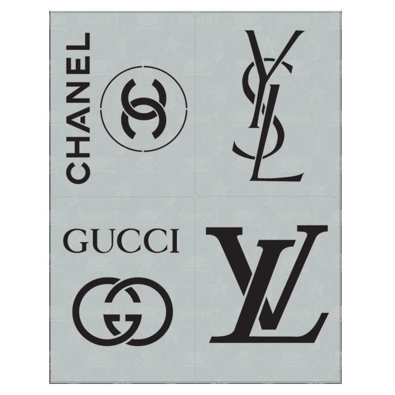 lv logo stencils