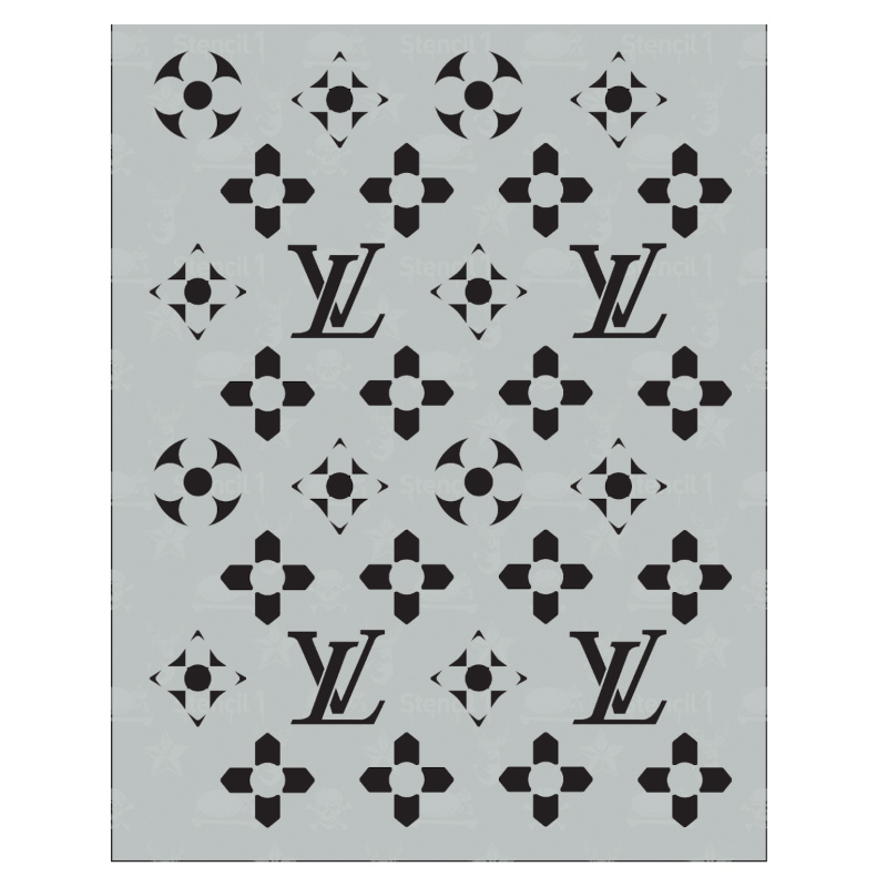 lv designer stencils for clothes