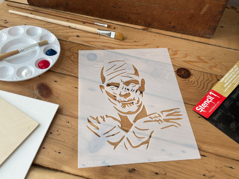 Mummy Stencil (8.5"x11") - Image 3