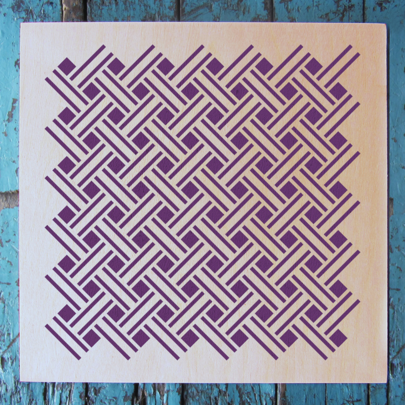 Small Basket Weave Stencil - Image 2