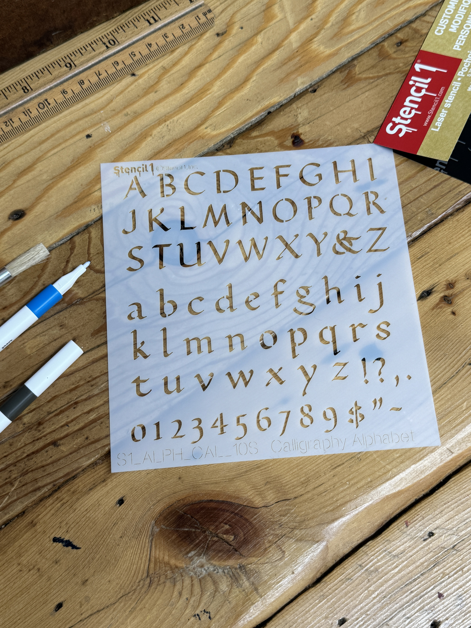 1/2 inch Custom Lettering Stencils