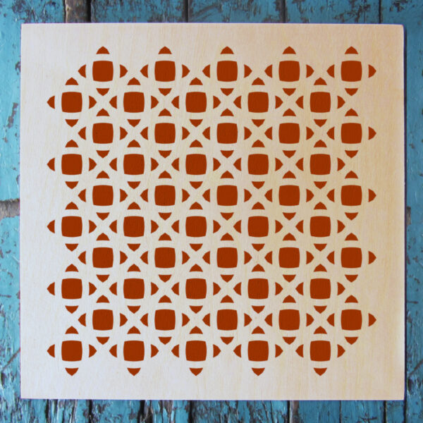 Small Cane Pattern Stencil | Stencil 1