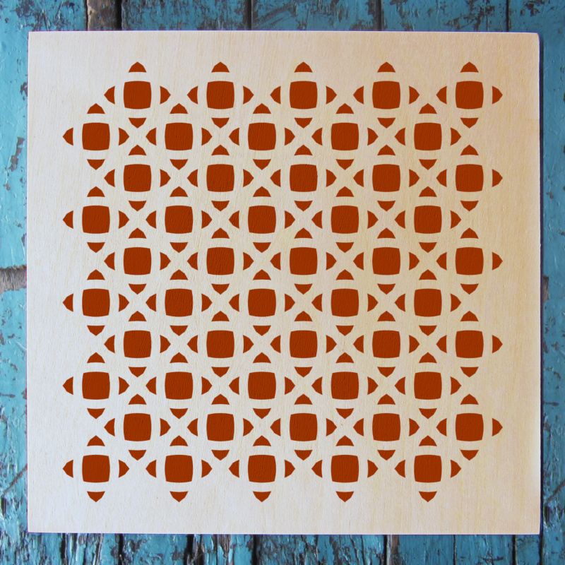 Small Cane Pattern Stencil - Image 2
