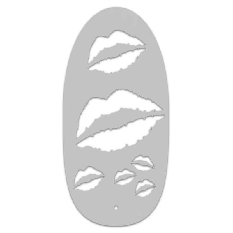 Printable Kiss Makeup Stencils