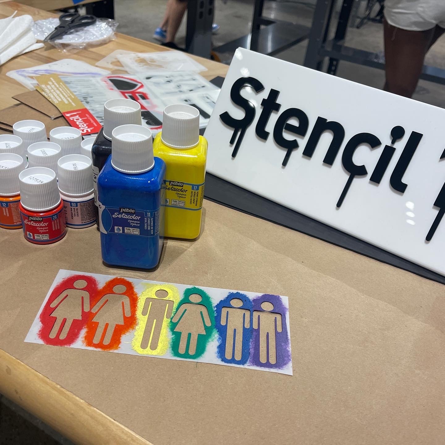 Pride crafting stencils and supplies
