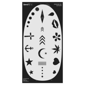 Tattoo Marks Makeup Stencil