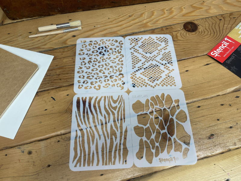 Animal Print Stencil 4-Pack (8.5"x11") - Image 3