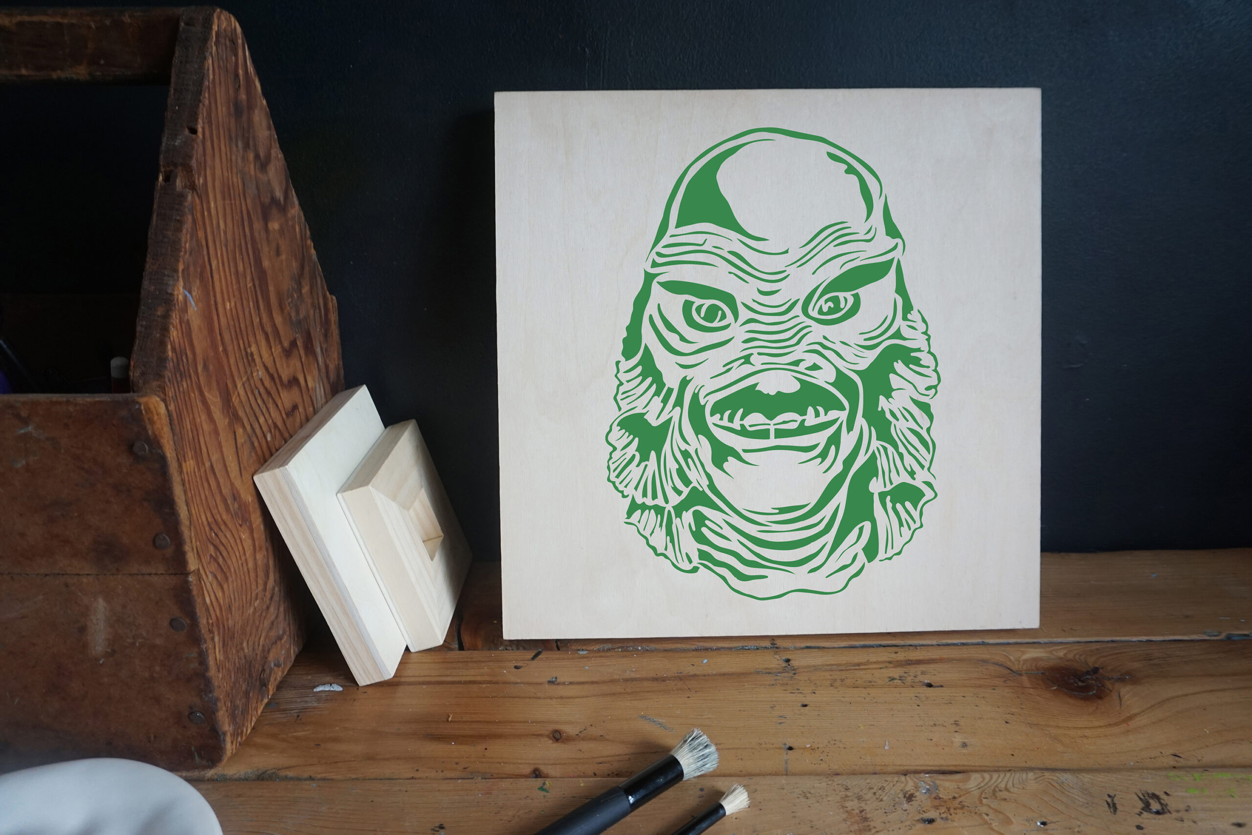 Creature from the Black Lagoon Stencil