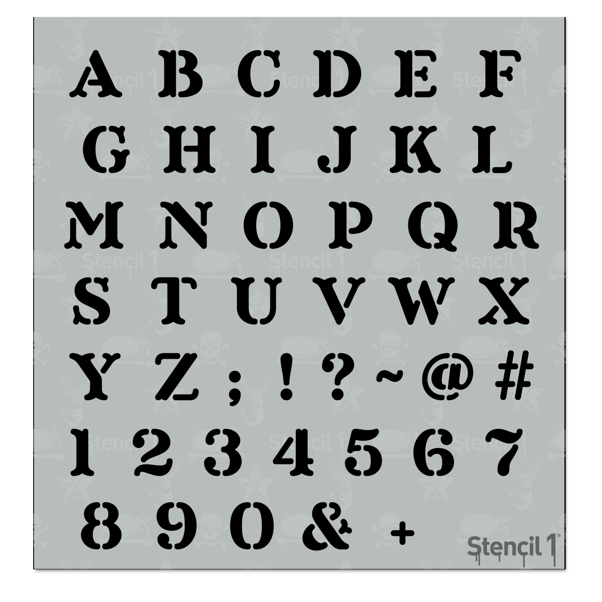 Alphabet Stencil Kit 12