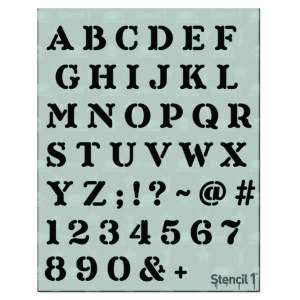 crafty letter number stencils