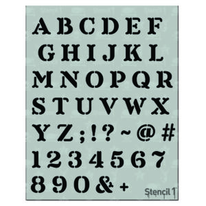 crafty letter number stencils