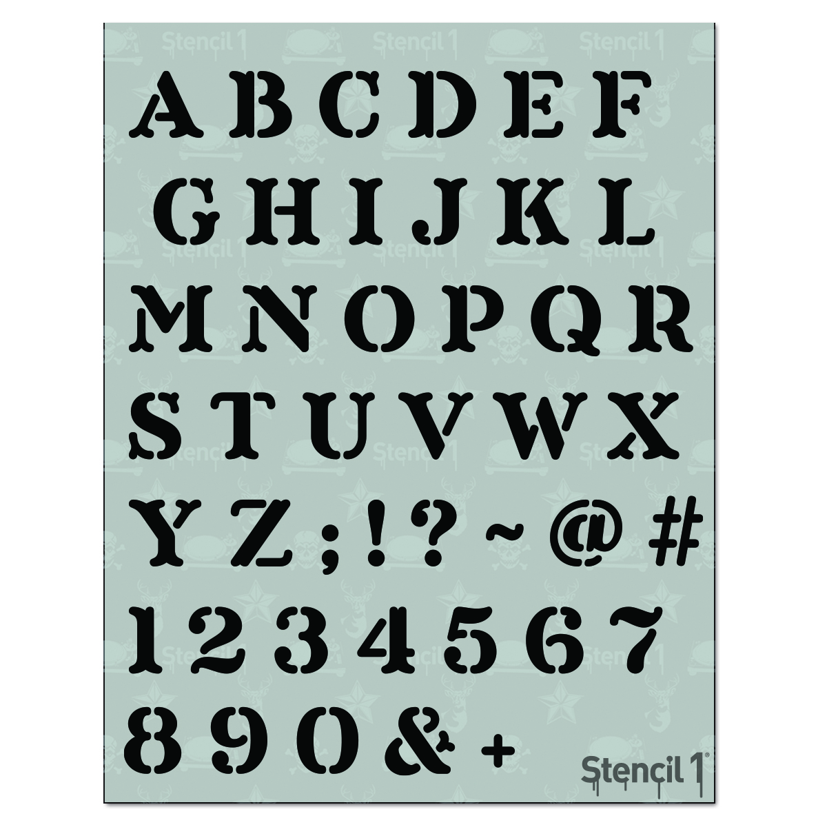 Monogram Craft Stencils - DIY Stenciled Letters & Typography
