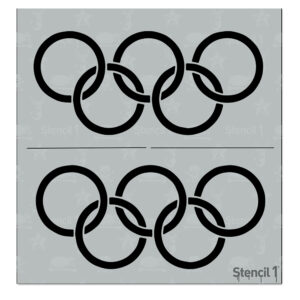 Olympic Rings Stencil – Small (5.75″ x 6″) | Stencil 1