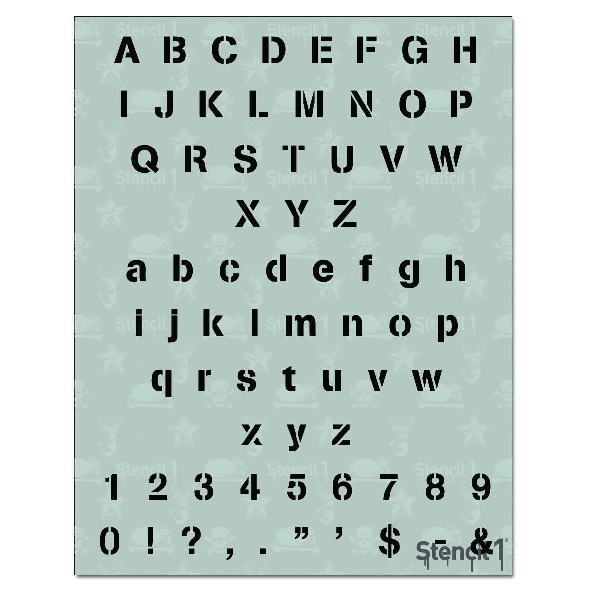 Bold letter stencil