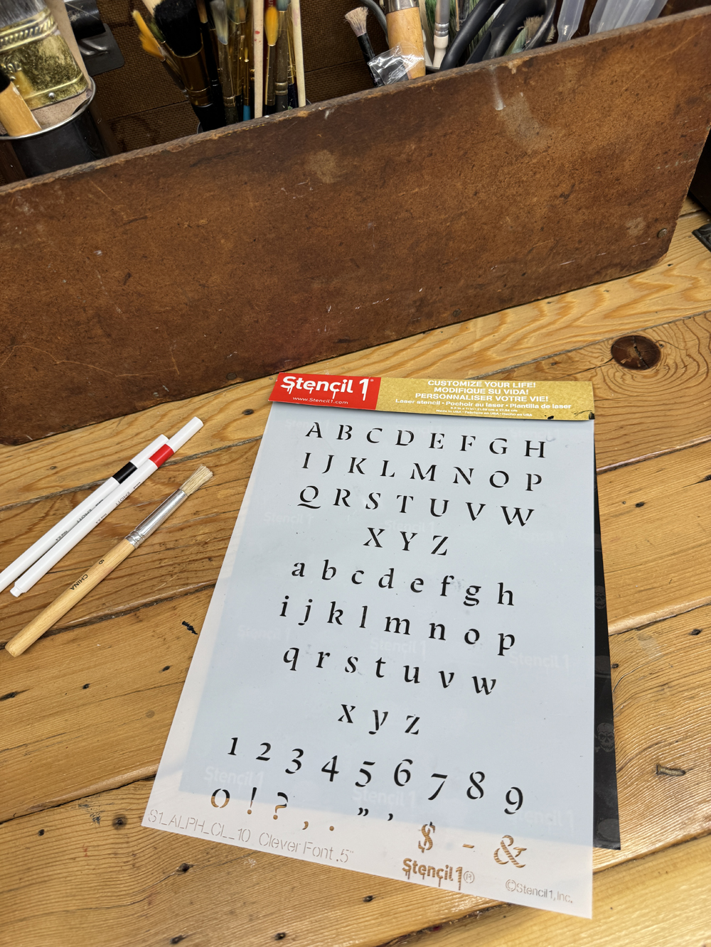 Clever Letters Numbers Stencil 1/2 Inch - Image 3