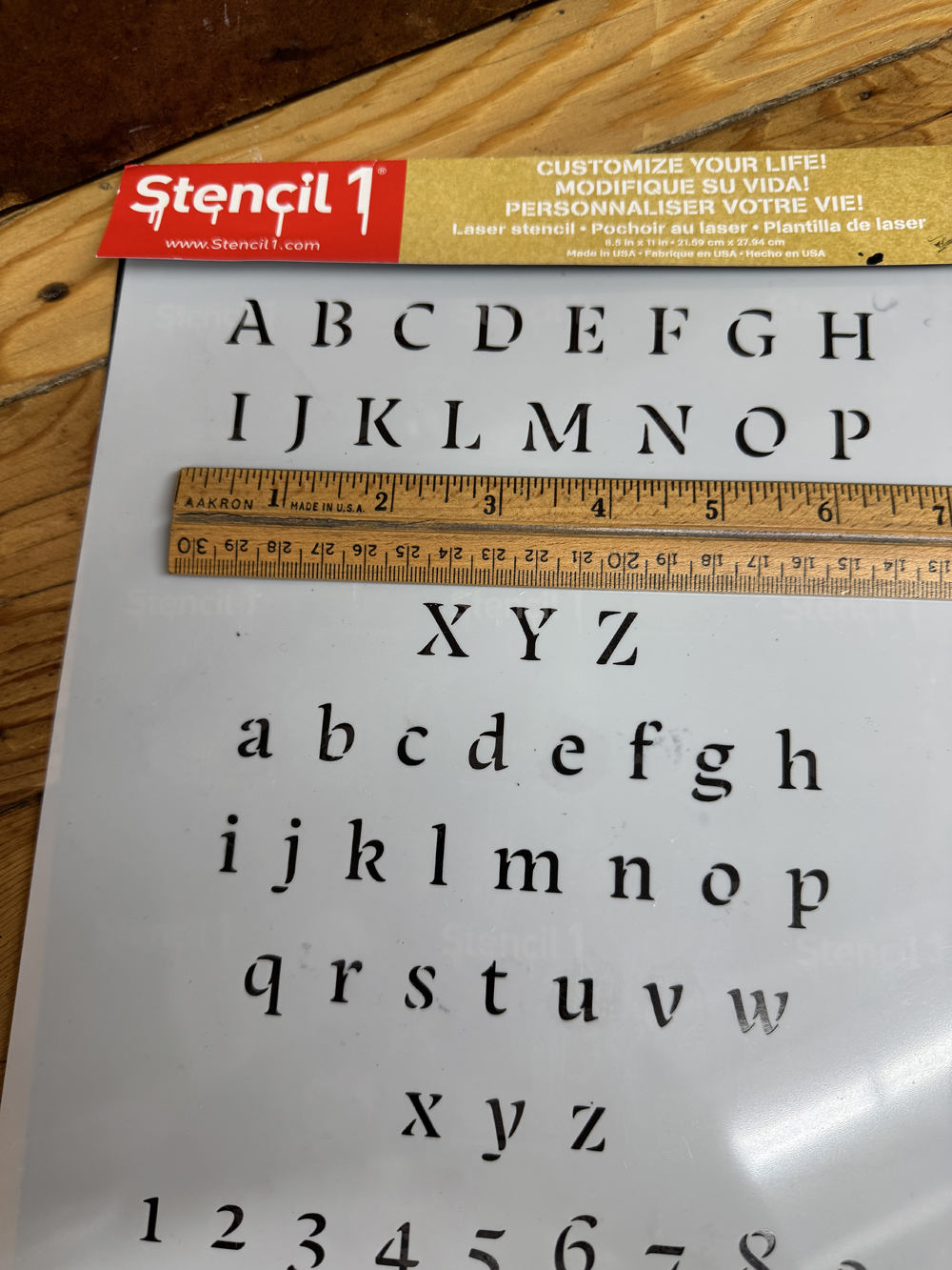 Clever Letters Numbers Stencil 1/2 Inch - Image 4